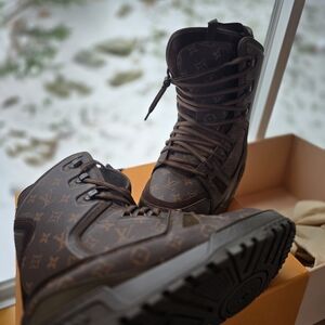 Louis Vuitton Brown Monogram Boots